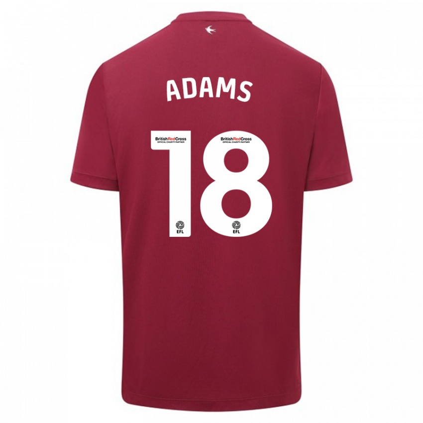 Criança Camisola Ebou Adams #18 Vermelho Alternativa 2023/24 Camisa Brasil