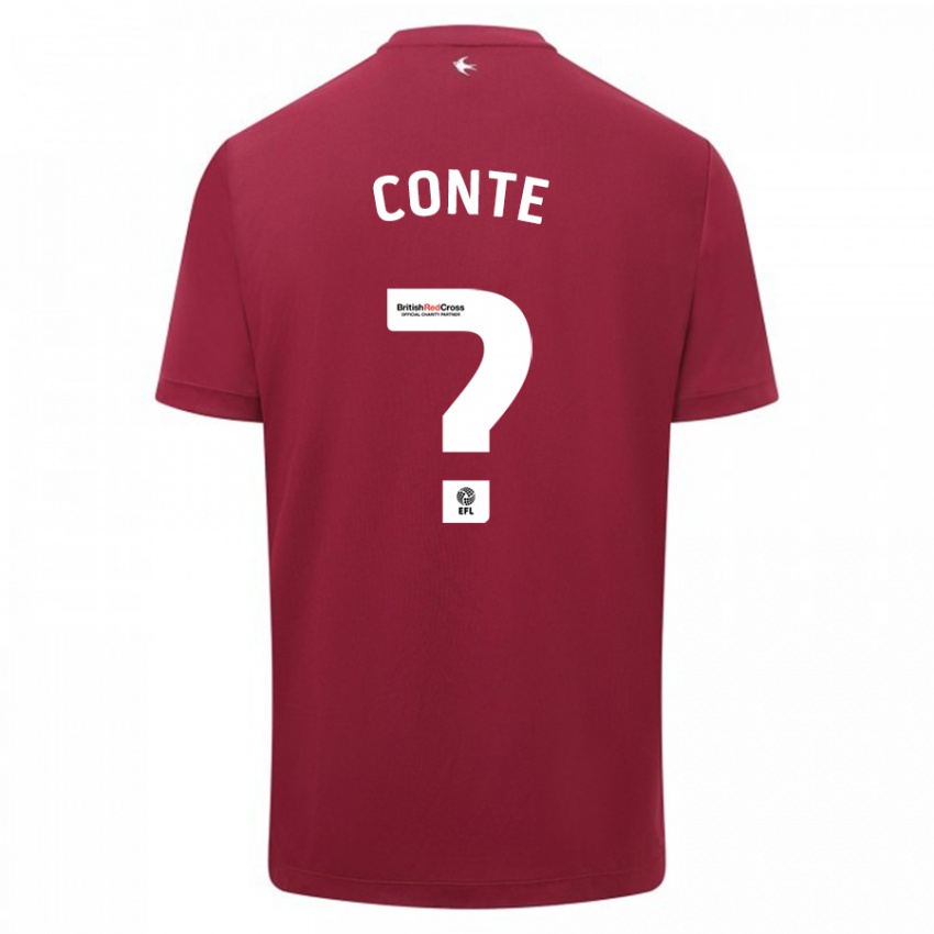 Criança Camisola Raheem Conte #0 Vermelho Alternativa 2023/24 Camisa Brasil