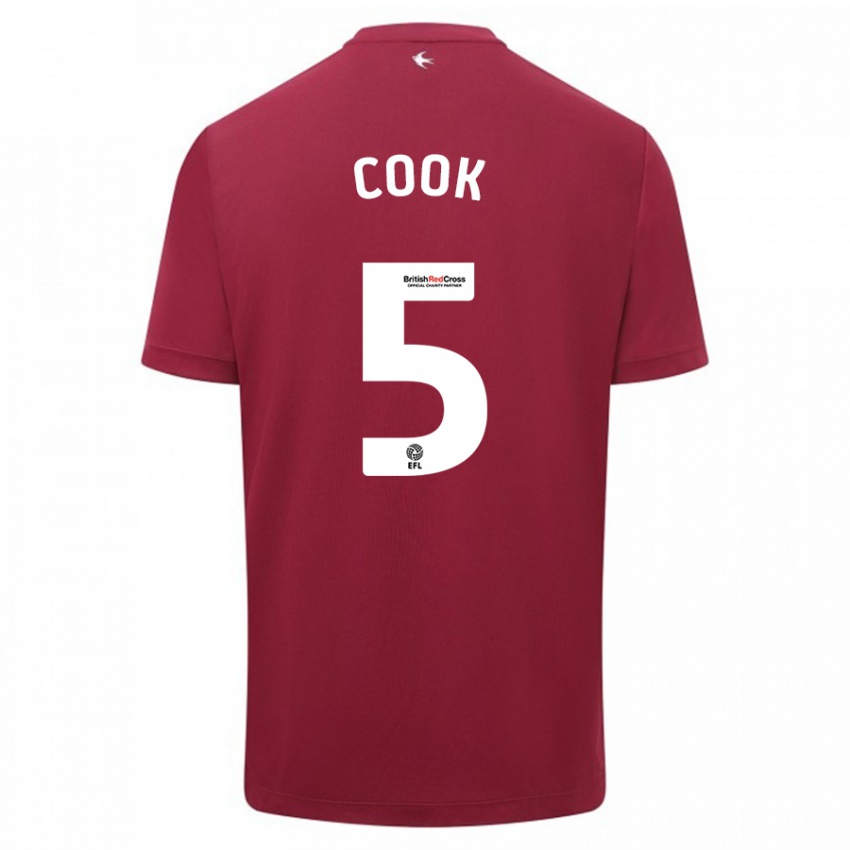 Criança Camisola Freddie Cook #5 Vermelho Alternativa 2023/24 Camisa Brasil