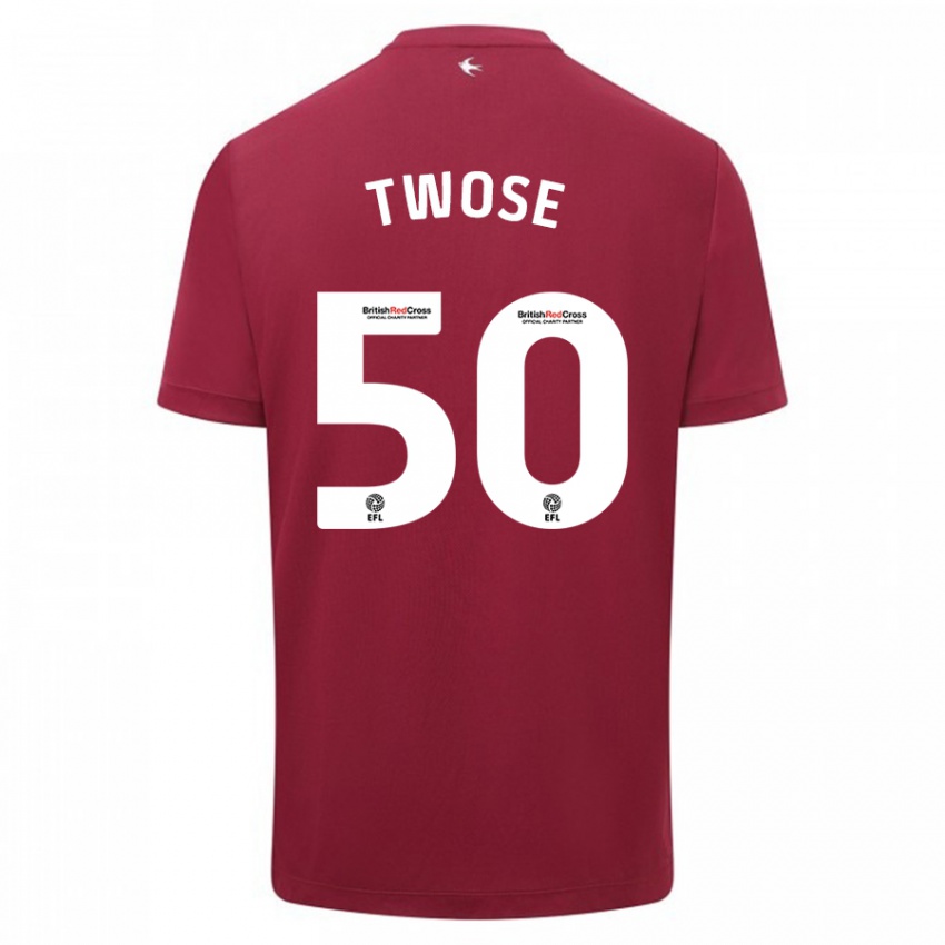 Criança Camisola Cody Twose #50 Vermelho Alternativa 2023/24 Camisa Brasil