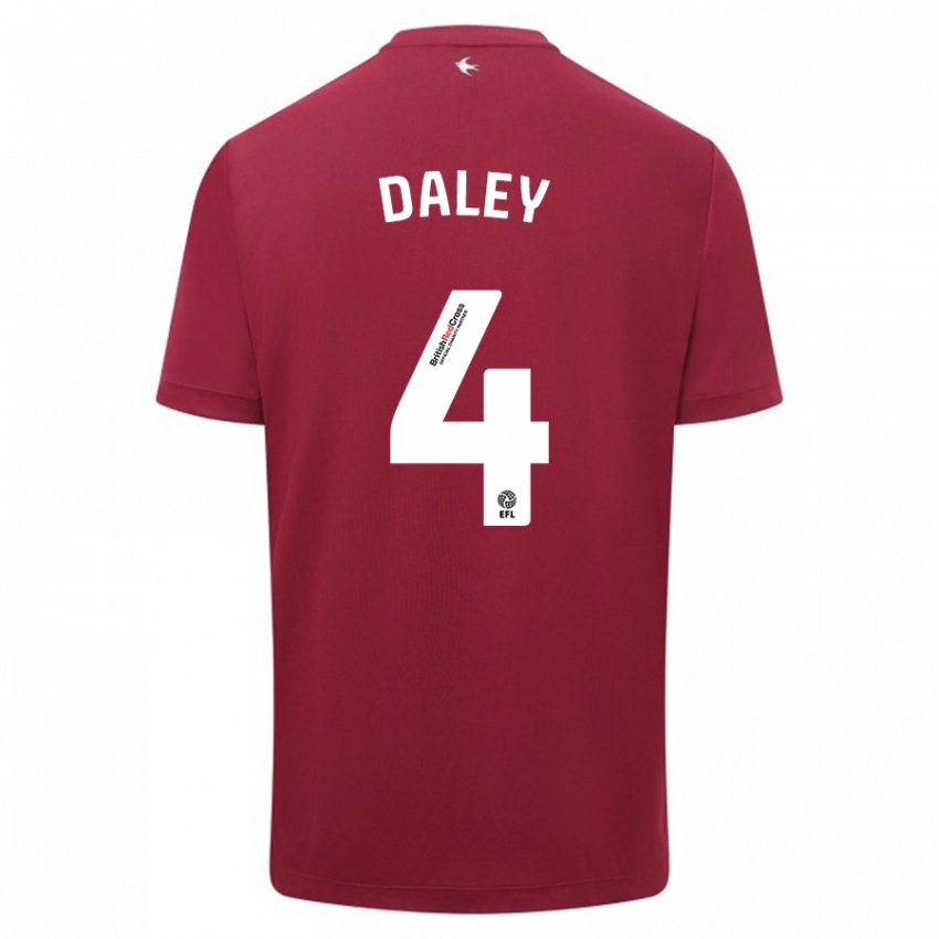 Criança Camisola Hannah Daley #4 Vermelho Alternativa 2023/24 Camisa Brasil