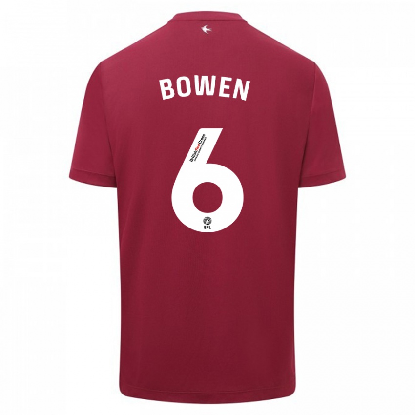 Criança Camisola Megan Bowen #6 Vermelho Alternativa 2023/24 Camisa Brasil