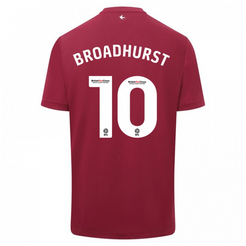 Criança Camisola Danielle Broadhurst #10 Vermelho Alternativa 2023/24 Camisa Brasil