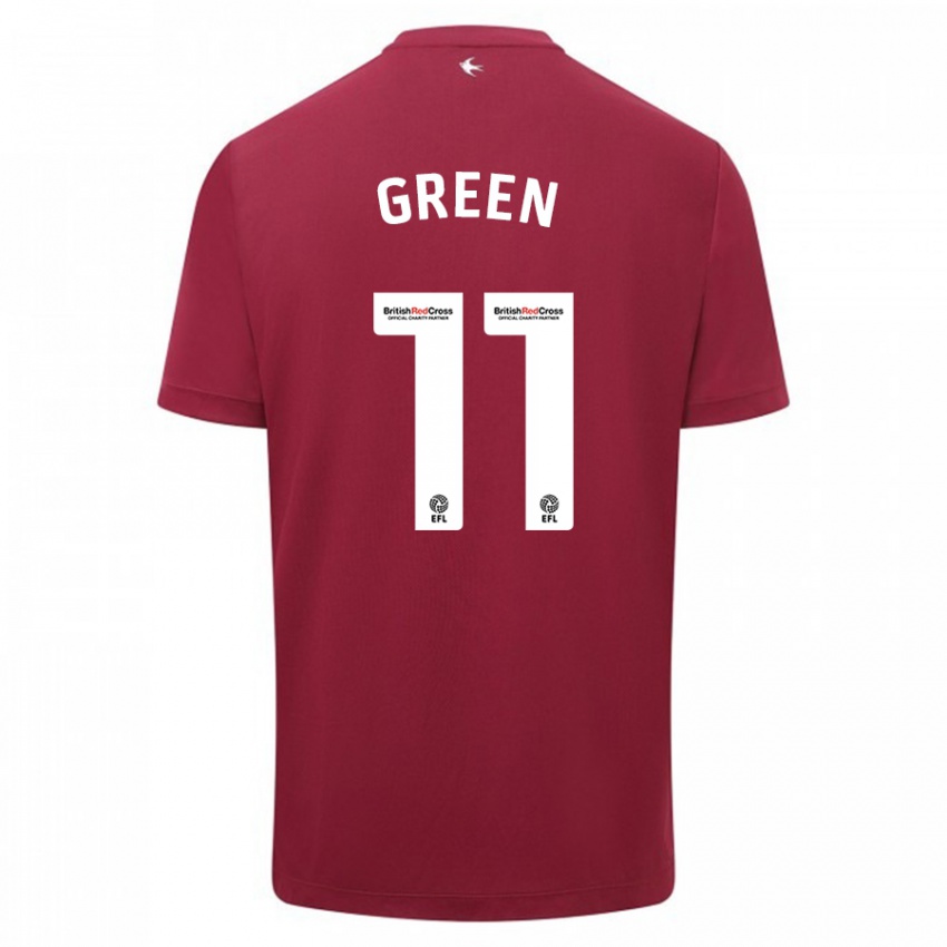 Criança Camisola Danielle Green #11 Vermelho Alternativa 2023/24 Camisa Brasil