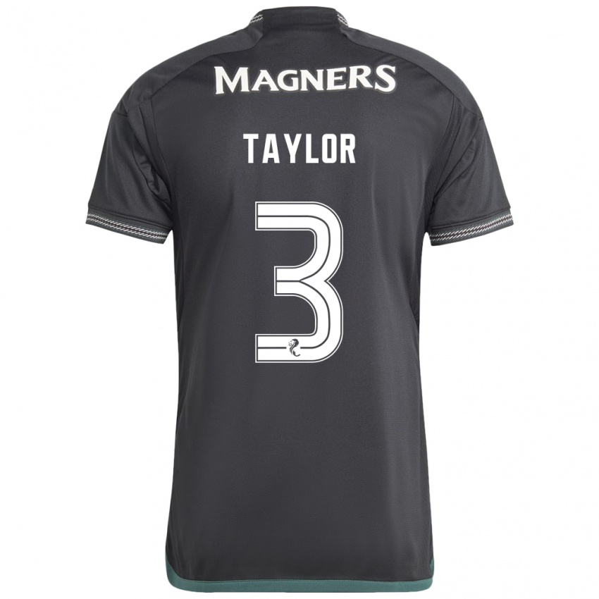 Criança Camisola Greg Taylor #3 Preto Alternativa 2023/24 Camisa Brasil