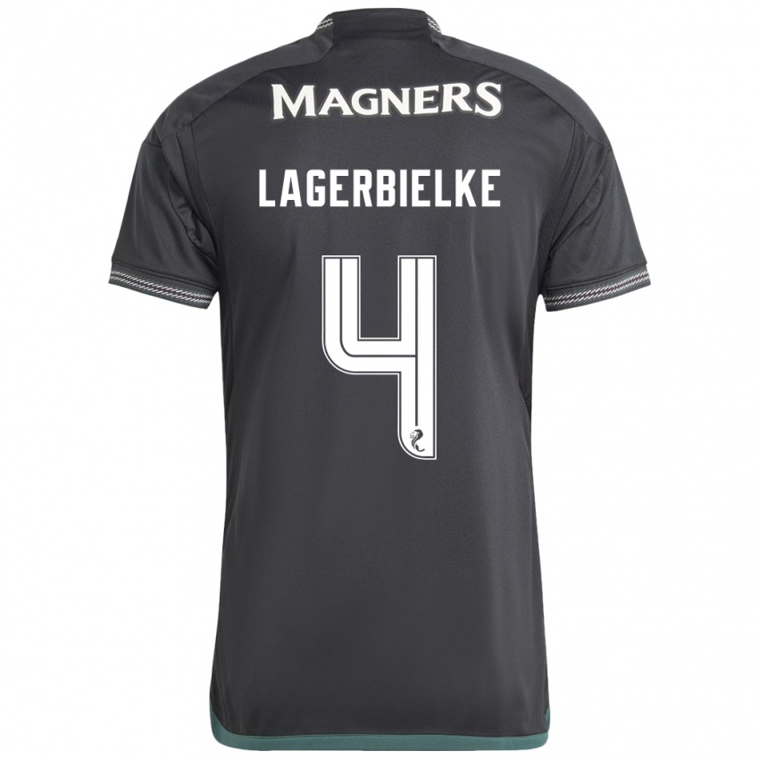 Criança Camisola Gustaf Lagerbielke #4 Preto Alternativa 2023/24 Camisa Brasil