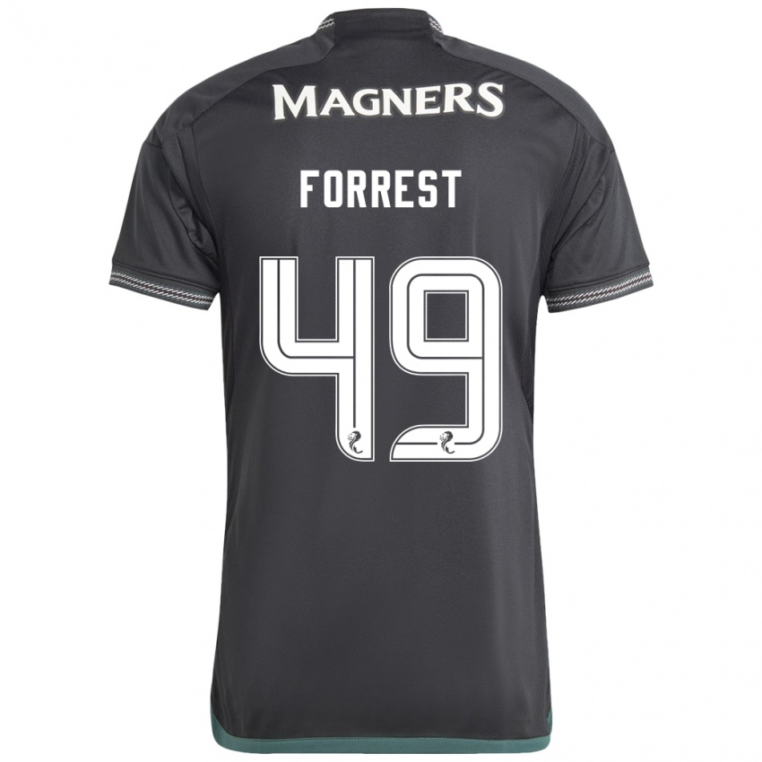 Criança Camisola James Forrest #49 Preto Alternativa 2023/24 Camisa Brasil