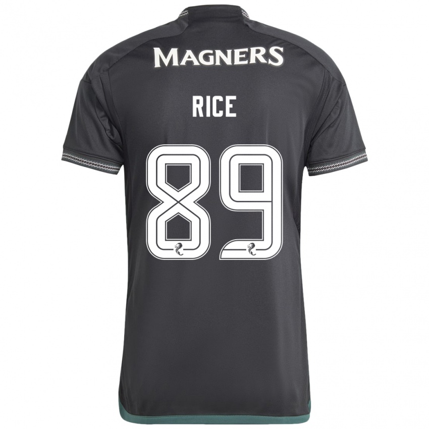 Criança Camisola Aidan Rice #89 Preto Alternativa 2023/24 Camisa Brasil