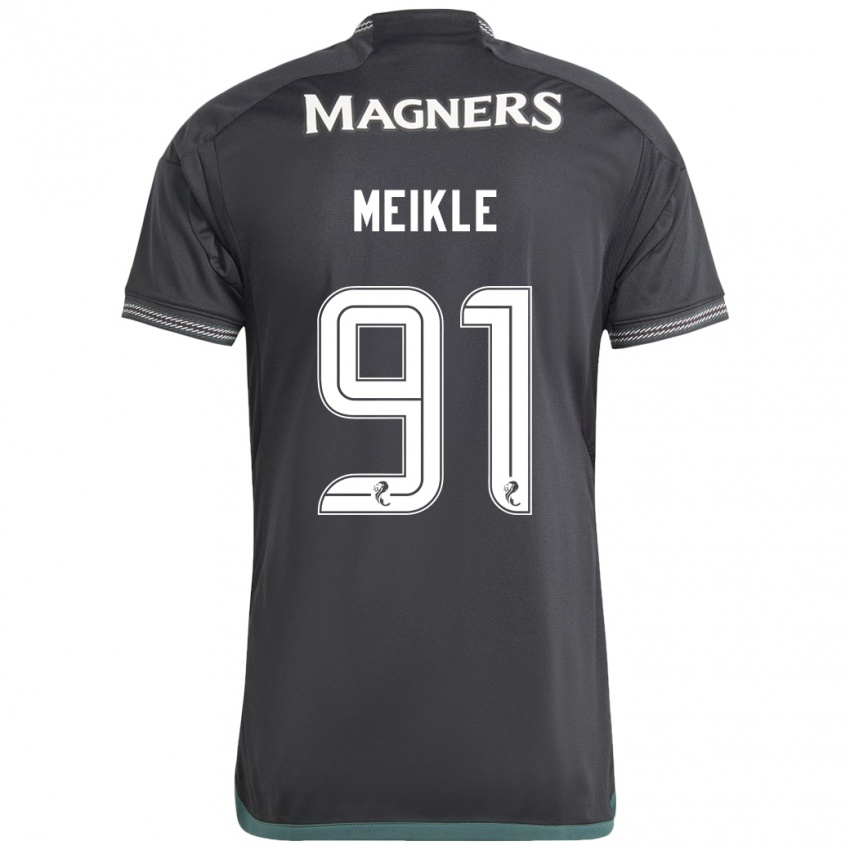 Criança Camisola Jamie Meikle #91 Preto Alternativa 2023/24 Camisa Brasil