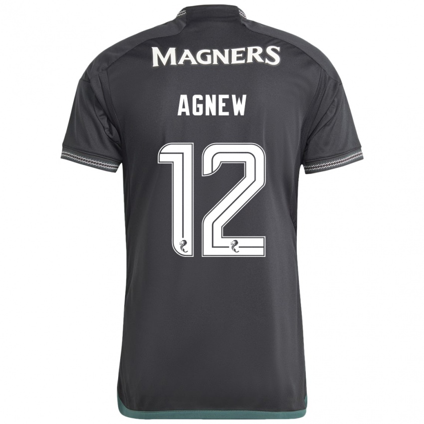 Criança Camisola Murphy Agnew #12 Preto Alternativa 2023/24 Camisa Brasil