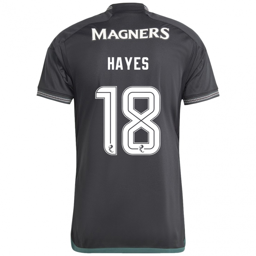 Criança Camisola Caitlin Hayes #18 Preto Alternativa 2023/24 Camisa Brasil