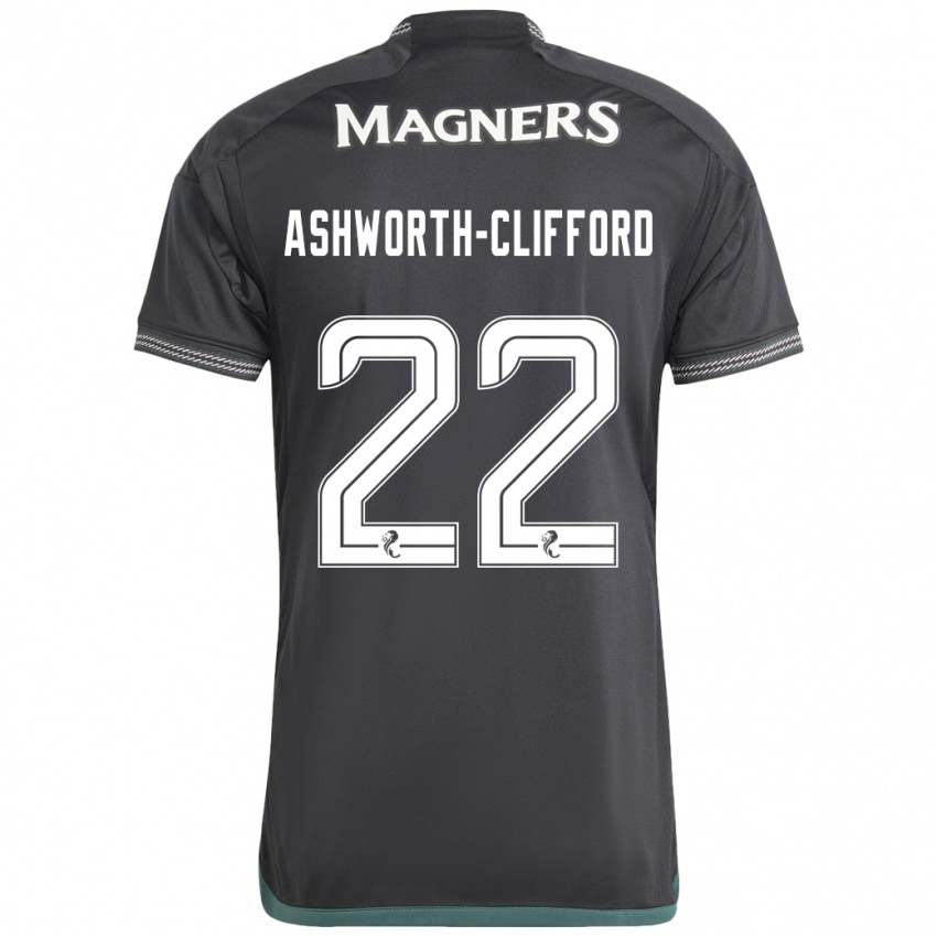 Criança Camisola Lucy Ashworth-Clifford #22 Preto Alternativa 2023/24 Camisa Brasil