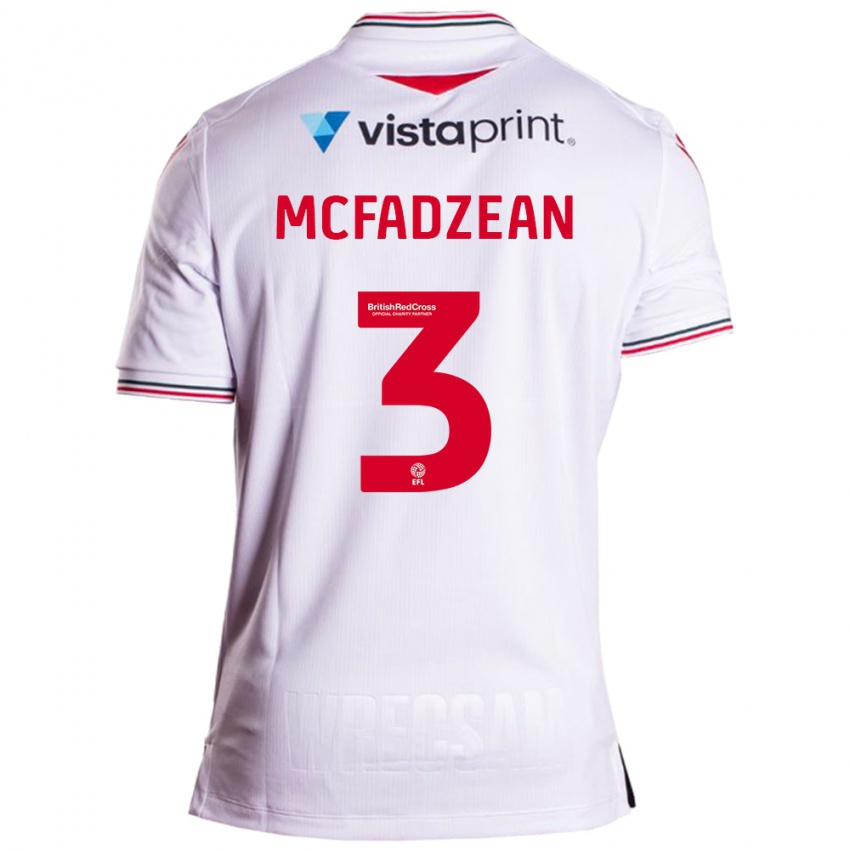 Criança Camisola Callum Mcfadzean #3 Branco Alternativa 2023/24 Camisa Brasil