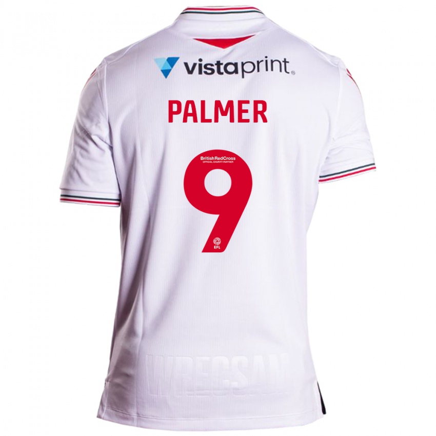 Criança Camisola Ollie Palmer #9 Branco Alternativa 2023/24 Camisa Brasil