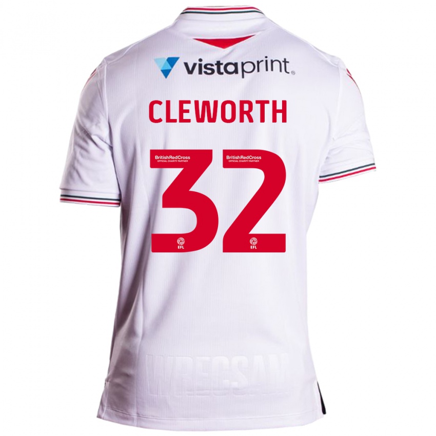 Criança Camisola Max Cleworth #32 Branco Alternativa 2023/24 Camisa Brasil