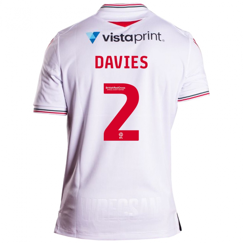 Criança Camisola Phoebe Davies #2 Branco Alternativa 2023/24 Camisa Brasil