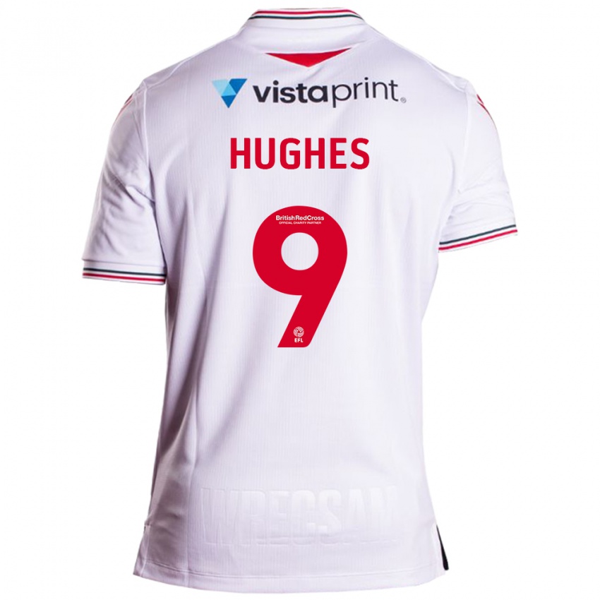 Criança Camisola Rosie Hughes #9 Branco Alternativa 2023/24 Camisa Brasil