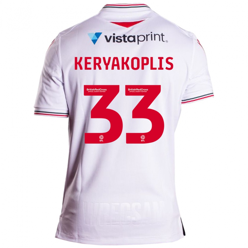 Criança Camisola Hannah Keryakoplis #33 Branco Alternativa 2023/24 Camisa Brasil