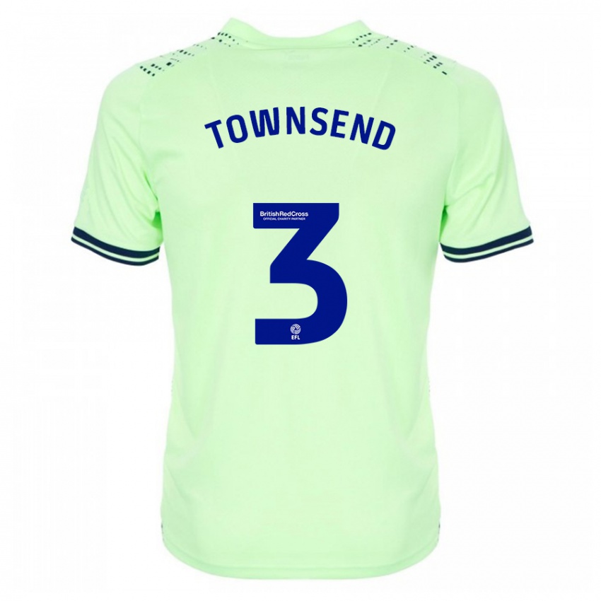 Criança Camisola Conor Townsend #3 Marinha Alternativa 2023/24 Camisa Brasil