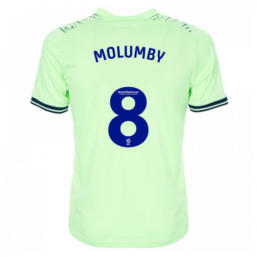 Criança Camisola Jayson Molumby #8 Marinha Alternativa 2023/24 Camisa Brasil