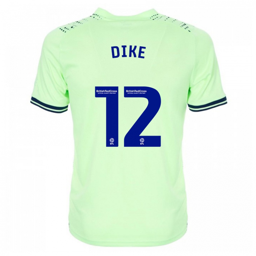 Criança Camisola Daryl Dike #12 Marinha Alternativa 2023/24 Camisa Brasil