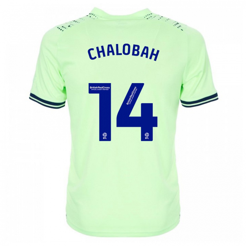 Criança Camisola Nathaniel Chalobah #14 Marinha Alternativa 2023/24 Camisa Brasil