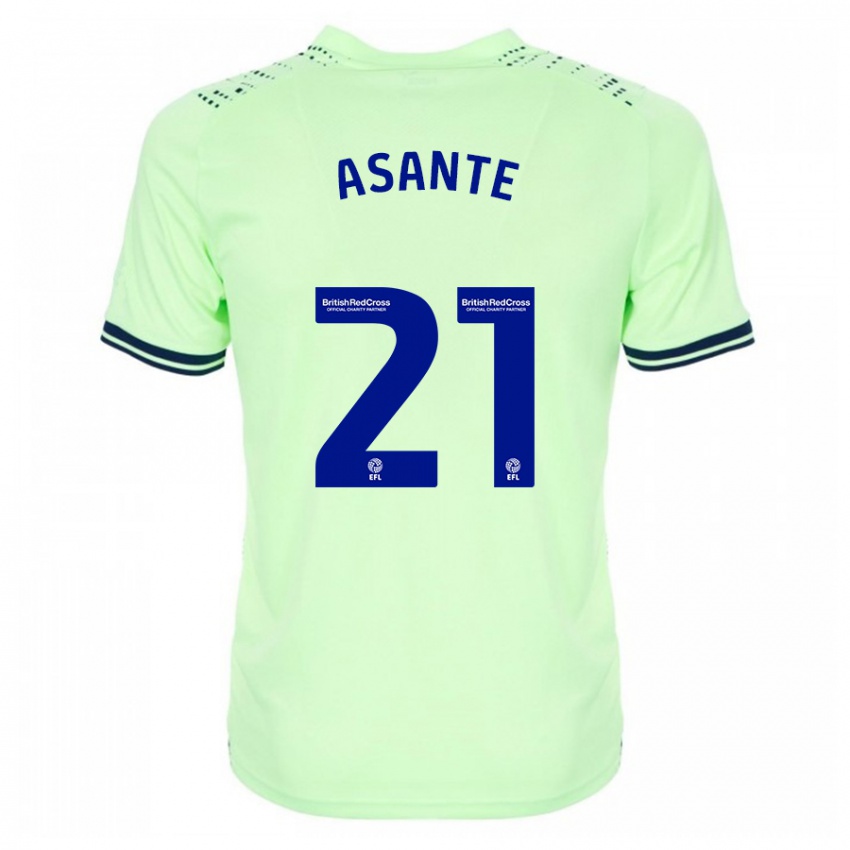 Criança Camisola Brandon Thomas-Asante #21 Marinha Alternativa 2023/24 Camisa Brasil