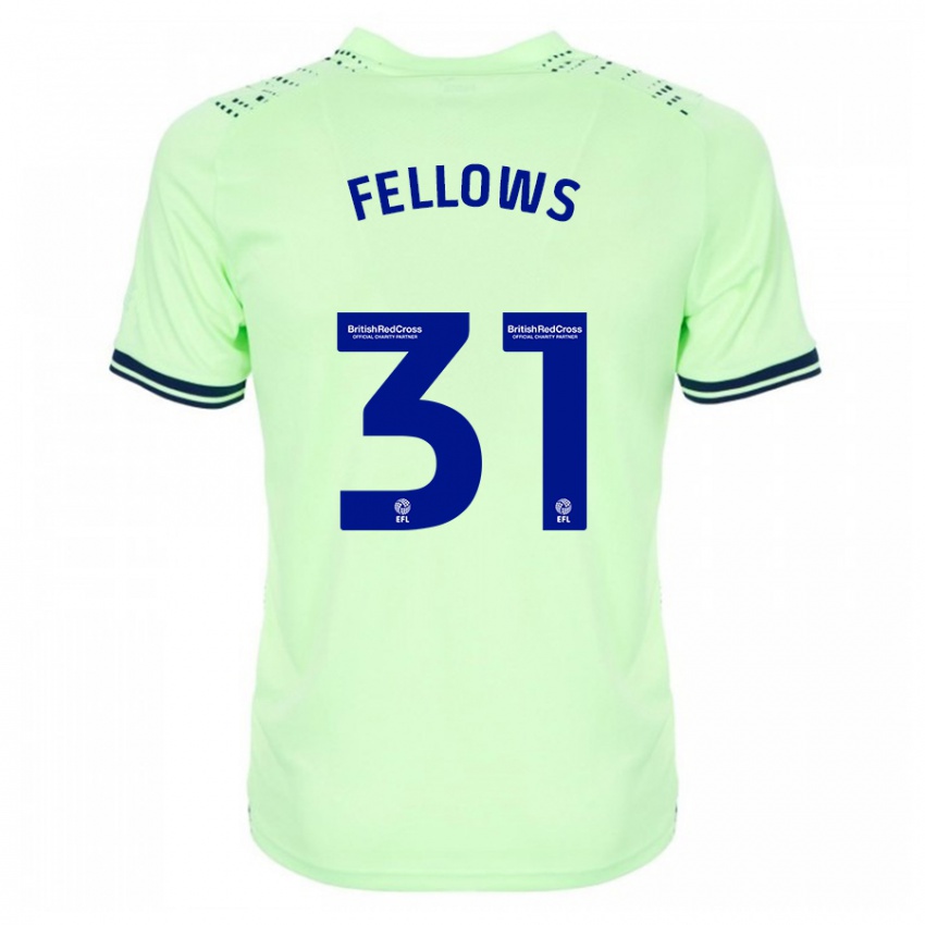 Criança Camisola Tom Fellows #31 Marinha Alternativa 2023/24 Camisa Brasil