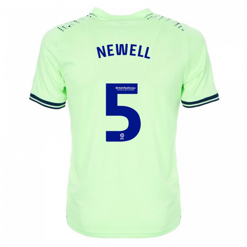 Criança Camisola Lucy Newell #5 Marinha Alternativa 2023/24 Camisa Brasil