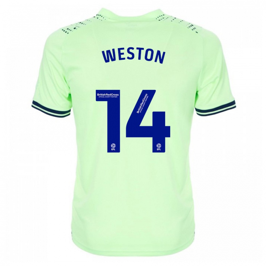 Criança Camisola Steph Weston #14 Marinha Alternativa 2023/24 Camisa Brasil