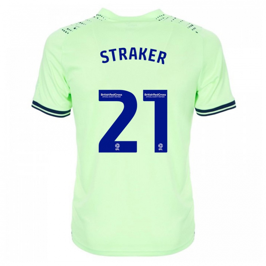 Criança Camisola Jannelle Straker #21 Marinha Alternativa 2023/24 Camisa Brasil