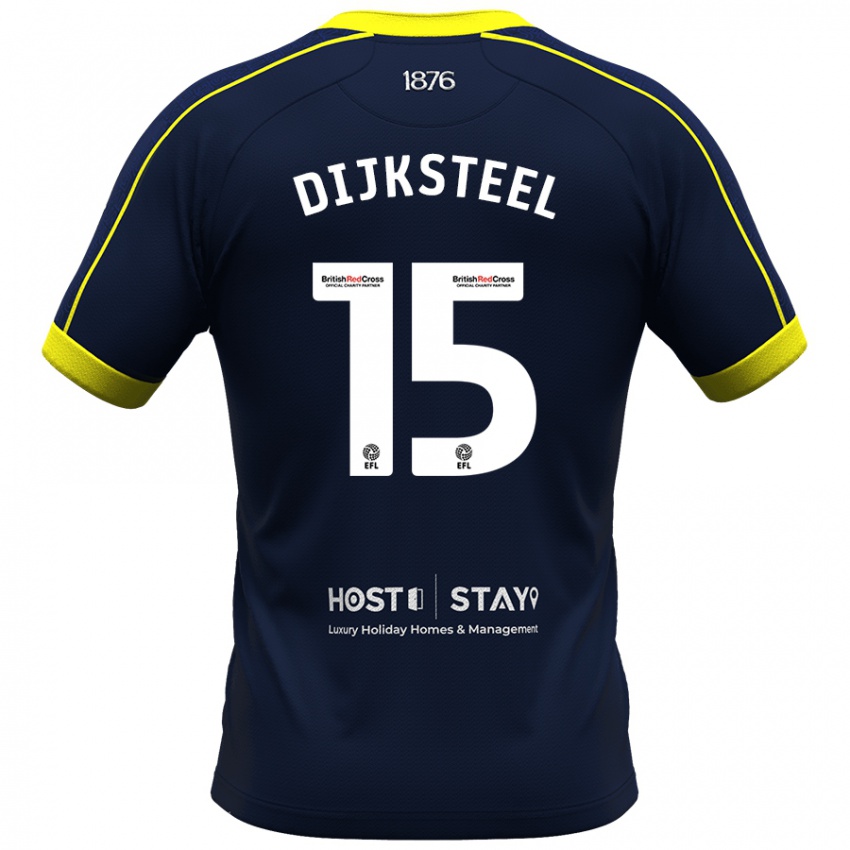 Criança Camisola Anfernee Dijksteel #15 Marinha Alternativa 2023/24 Camisa Brasil