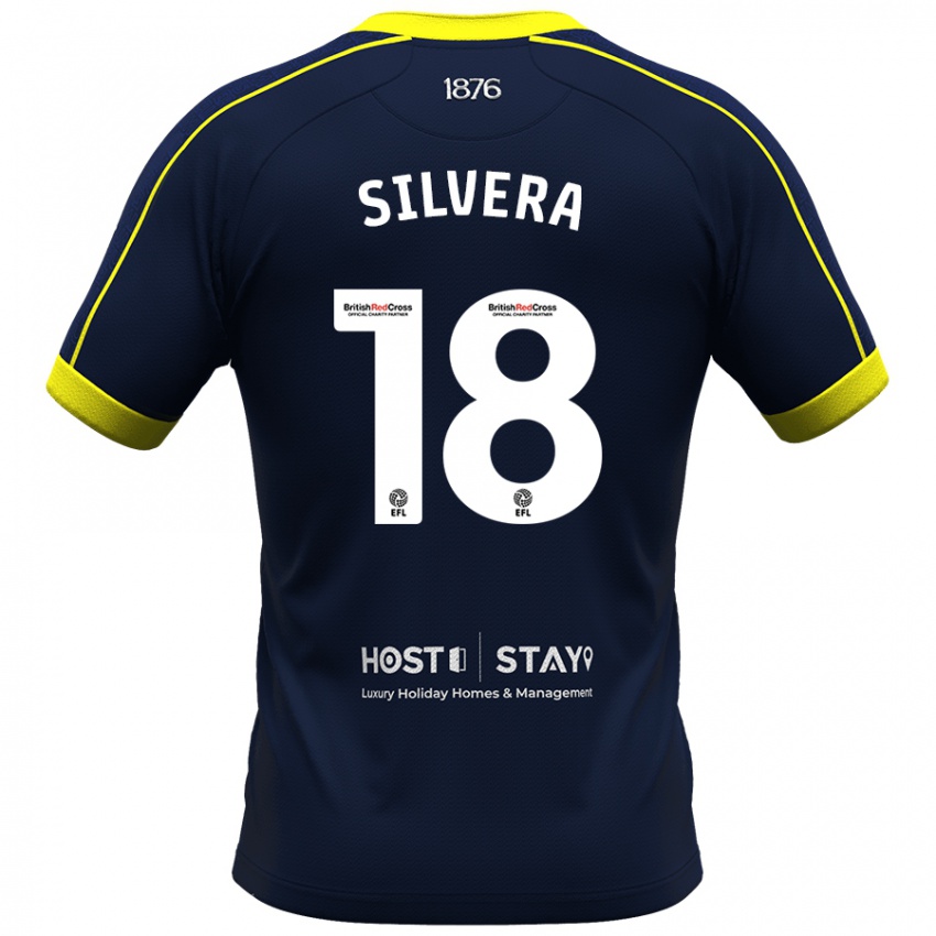 Criança Camisola Sam Silvera #18 Marinha Alternativa 2023/24 Camisa Brasil