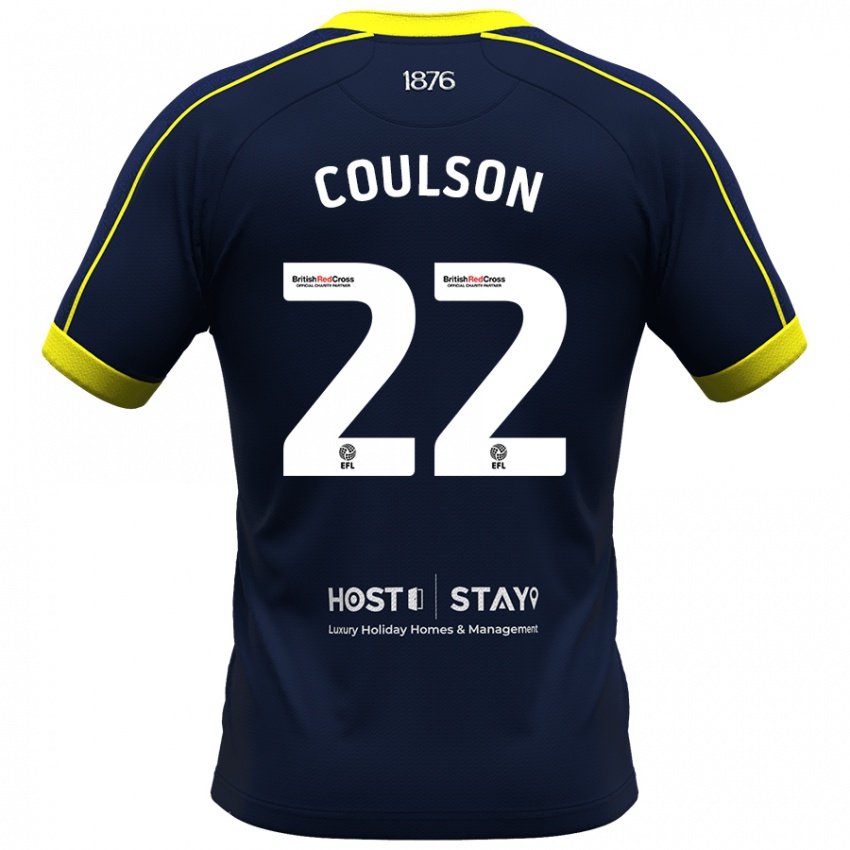 Criança Camisola Hayden Coulson #22 Marinha Alternativa 2023/24 Camisa Brasil