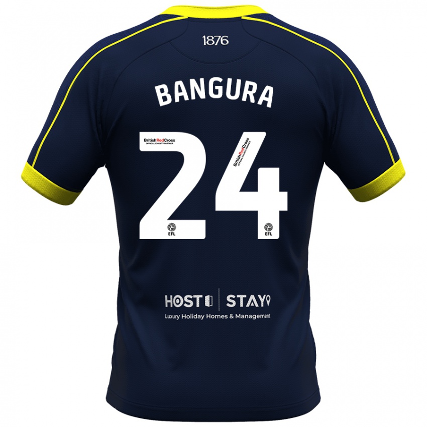 Criança Camisola Alex Bangura #24 Marinha Alternativa 2023/24 Camisa Brasil