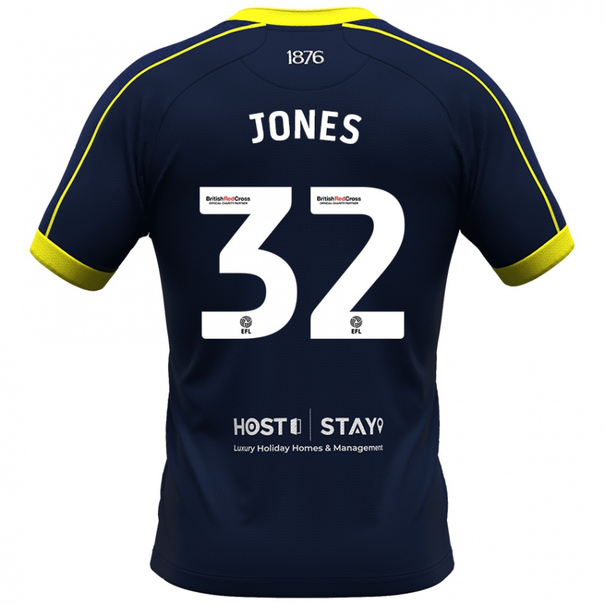 Criança Camisola Jamie Jones #32 Marinha Alternativa 2023/24 Camisa Brasil