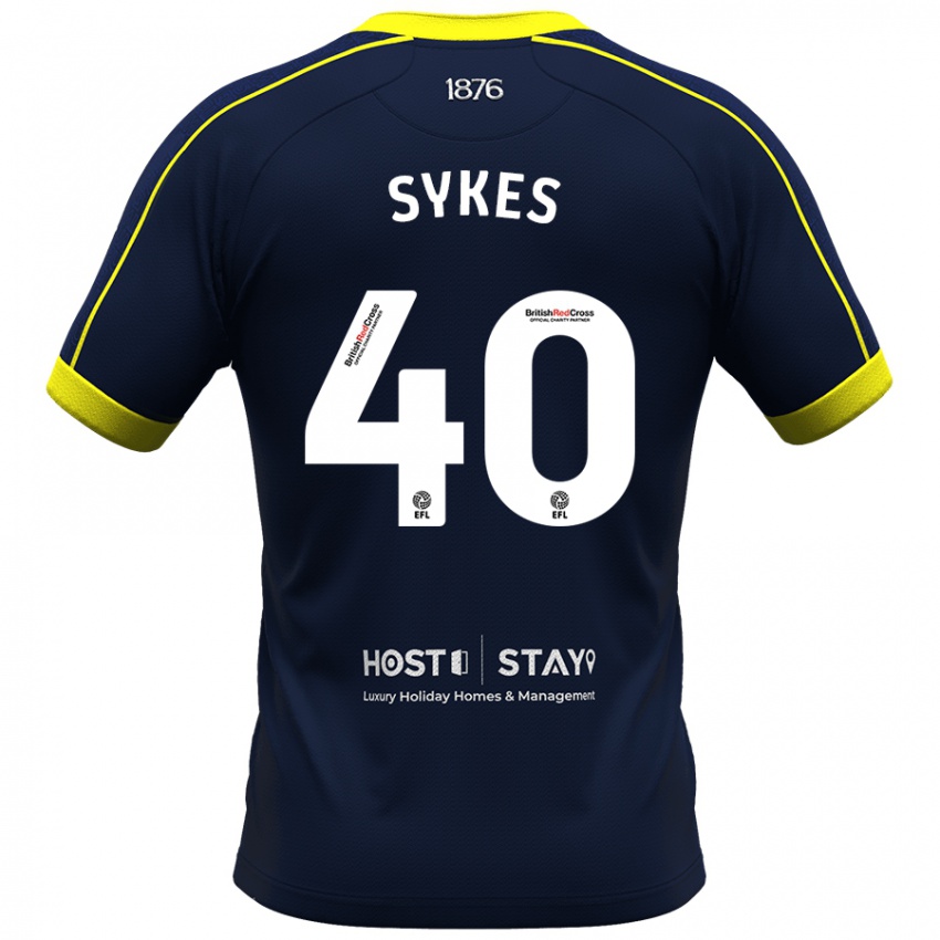 Criança Camisola Cain Sykes #40 Marinha Alternativa 2023/24 Camisa Brasil