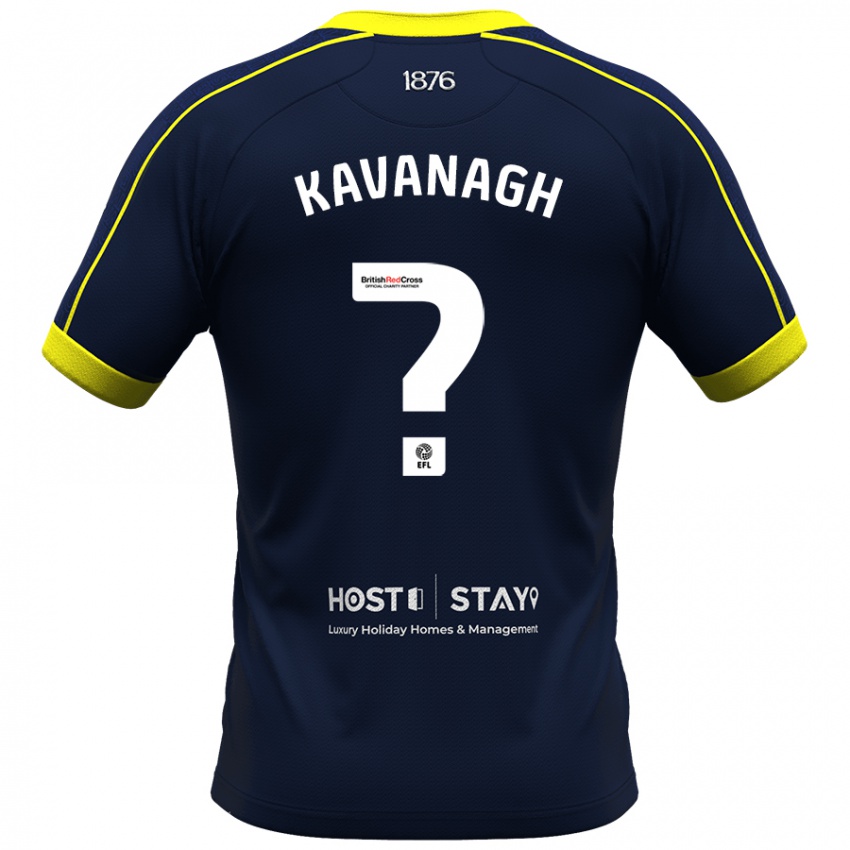 Criança Camisola Calum Kavanagh #0 Marinha Alternativa 2023/24 Camisa Brasil