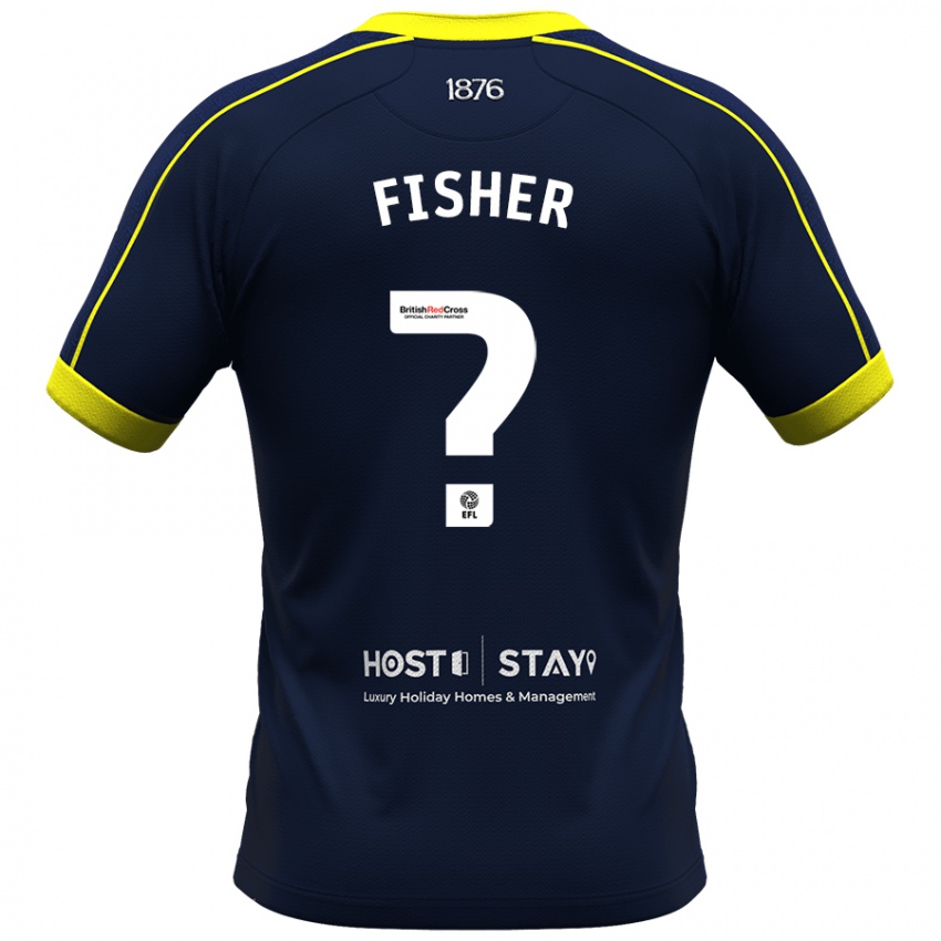 Criança Camisola Nathan Fisher #0 Marinha Alternativa 2023/24 Camisa Brasil