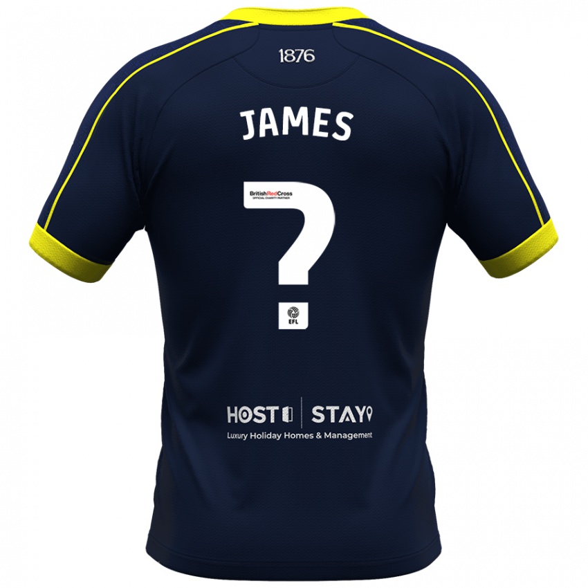 Criança Camisola Daniel James #0 Marinha Alternativa 2023/24 Camisa Brasil