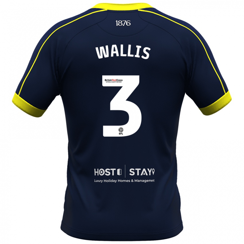 Criança Camisola Emma Wallis #3 Marinha Alternativa 2023/24 Camisa Brasil