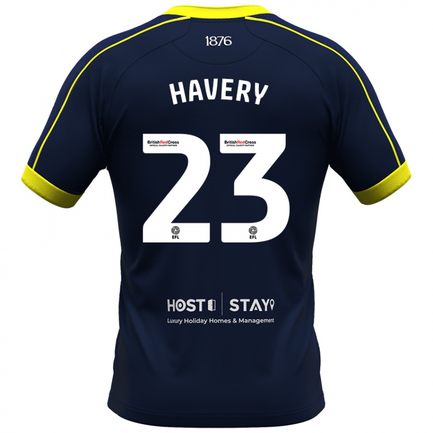 Criança Camisola Nicole Havery #23 Marinha Alternativa 2023/24 Camisa Brasil