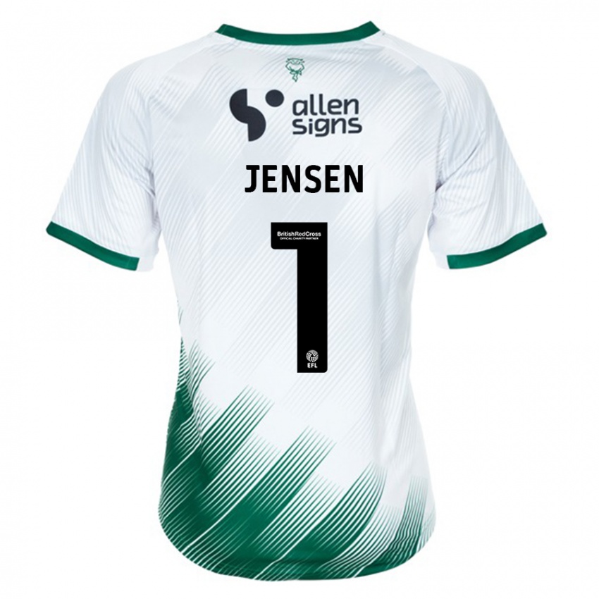 Criança Camisola Lukas Jensen #1 Branco Alternativa 2023/24 Camisa Brasil