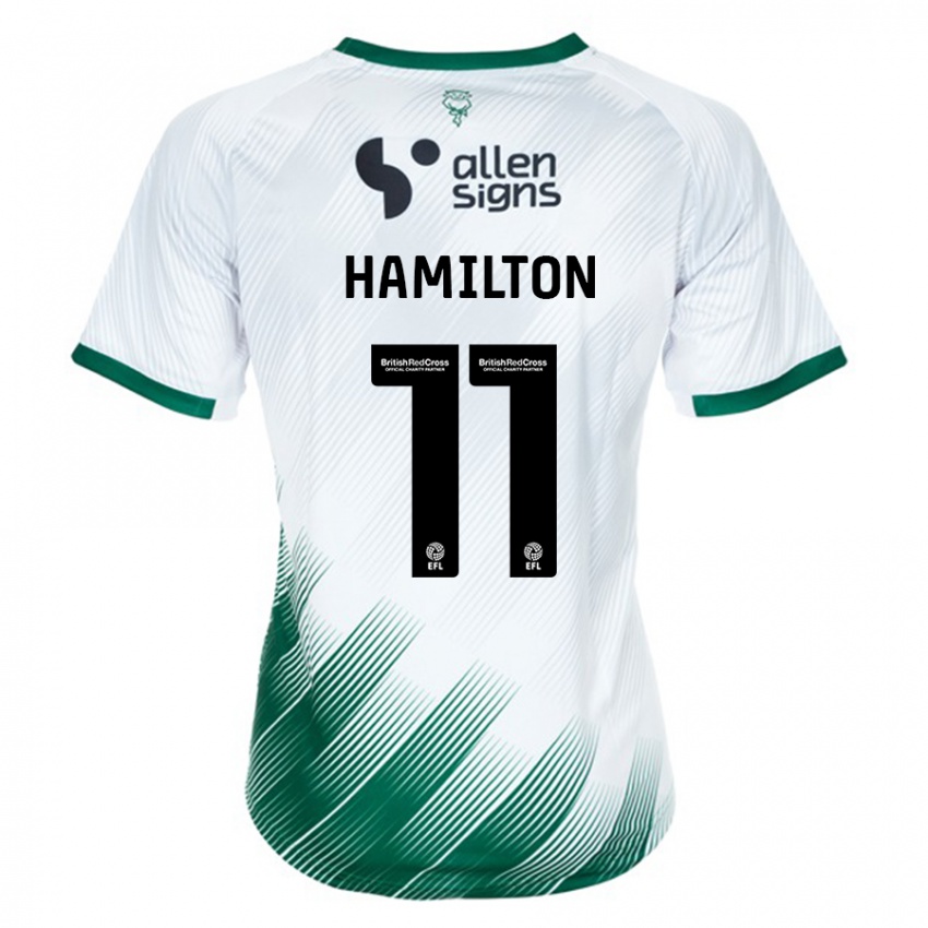 Criança Camisola Ethan Hamilton #11 Branco Alternativa 2023/24 Camisa Brasil