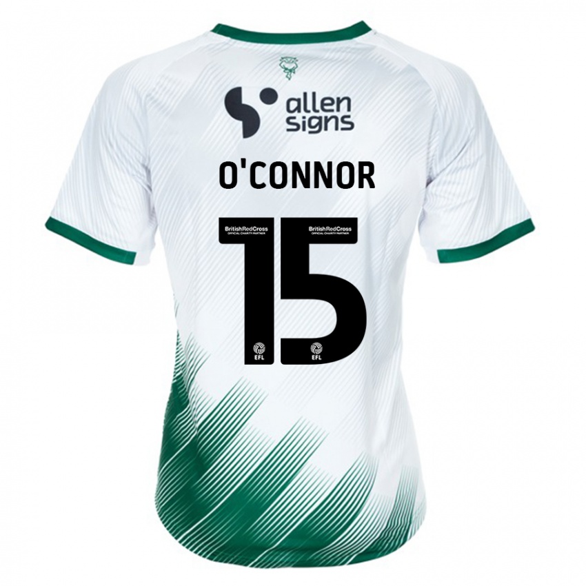 Criança Camisola Paudie O'connor #15 Branco Alternativa 2023/24 Camisa Brasil