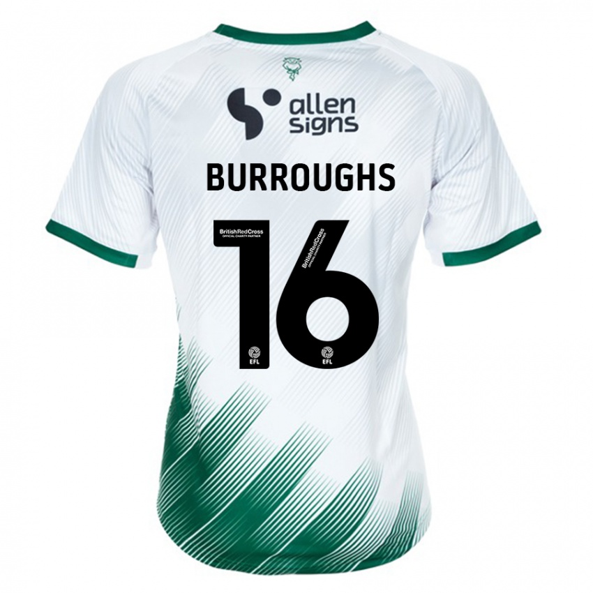 Criança Camisola Jack Burroughs #16 Branco Alternativa 2023/24 Camisa Brasil