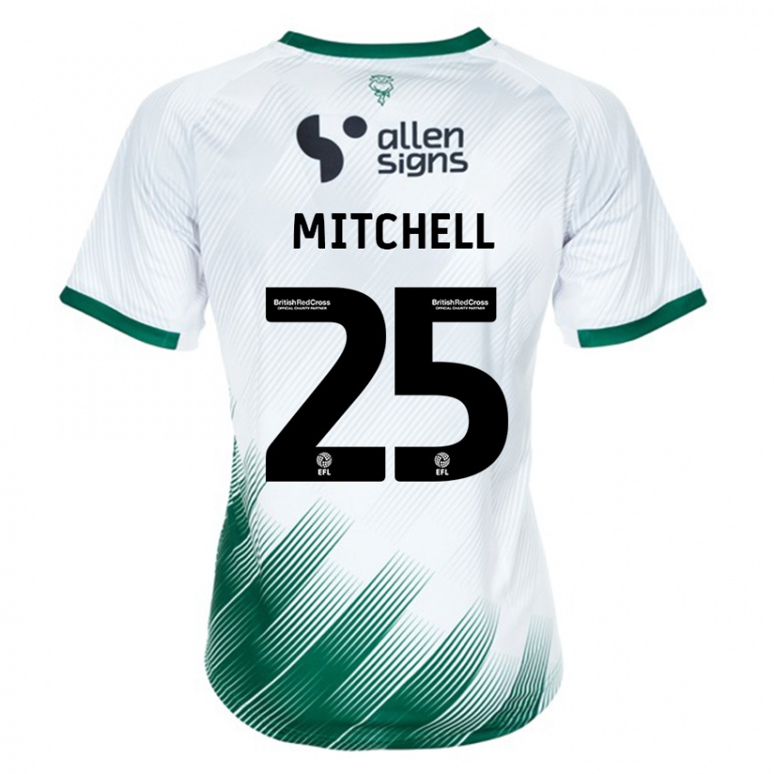 Criança Camisola Alex Mitchell #25 Branco Alternativa 2023/24 Camisa Brasil