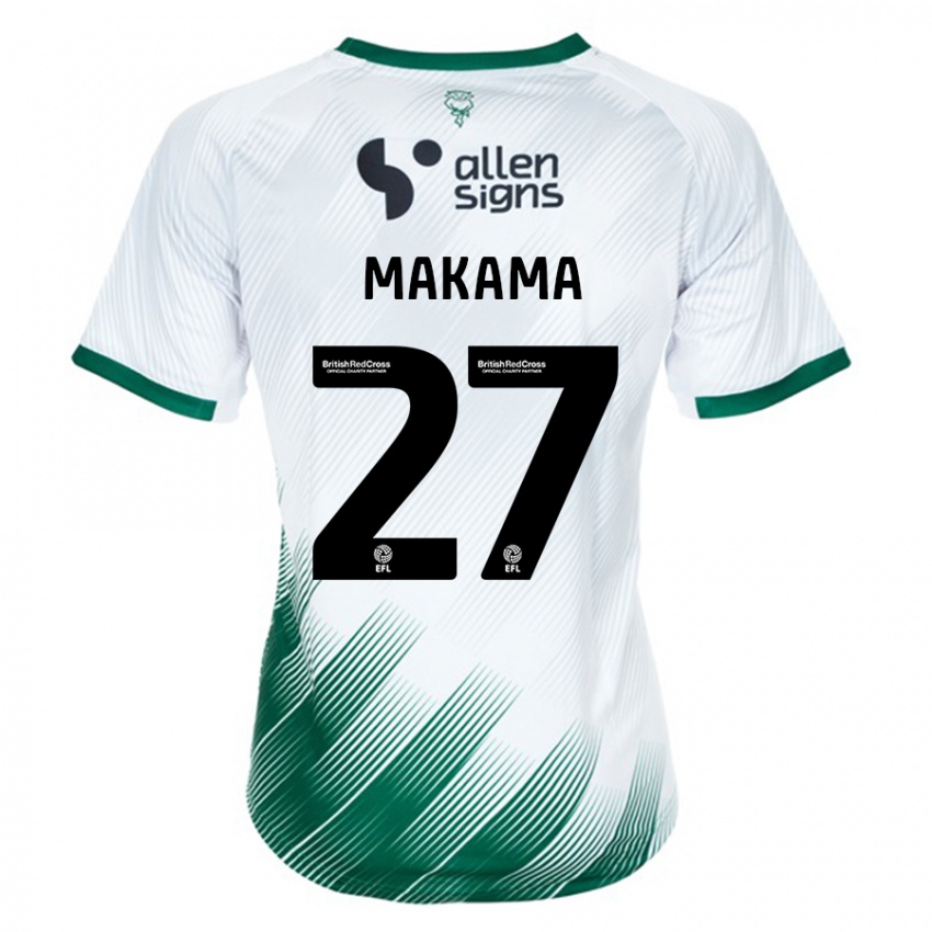 Criança Camisola Jovon Makama #27 Branco Alternativa 2023/24 Camisa Brasil