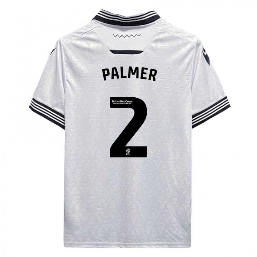 Criança Camisola Liam Palmer #2 Branco Alternativa 2023/24 Camisa Brasil
