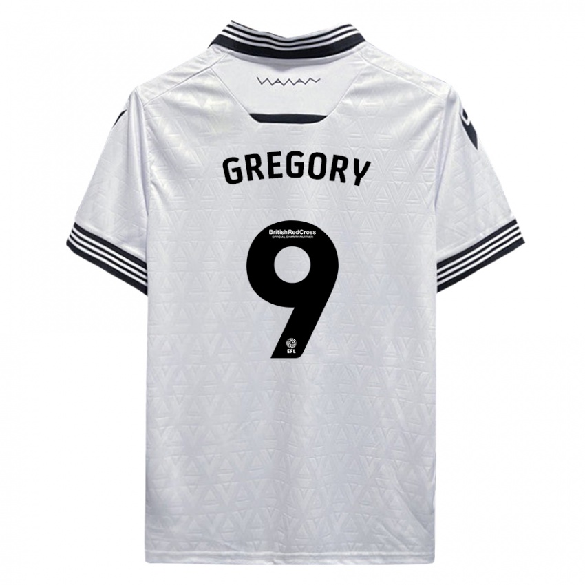 Criança Camisola Lee Gregory #9 Branco Alternativa 2023/24 Camisa Brasil
